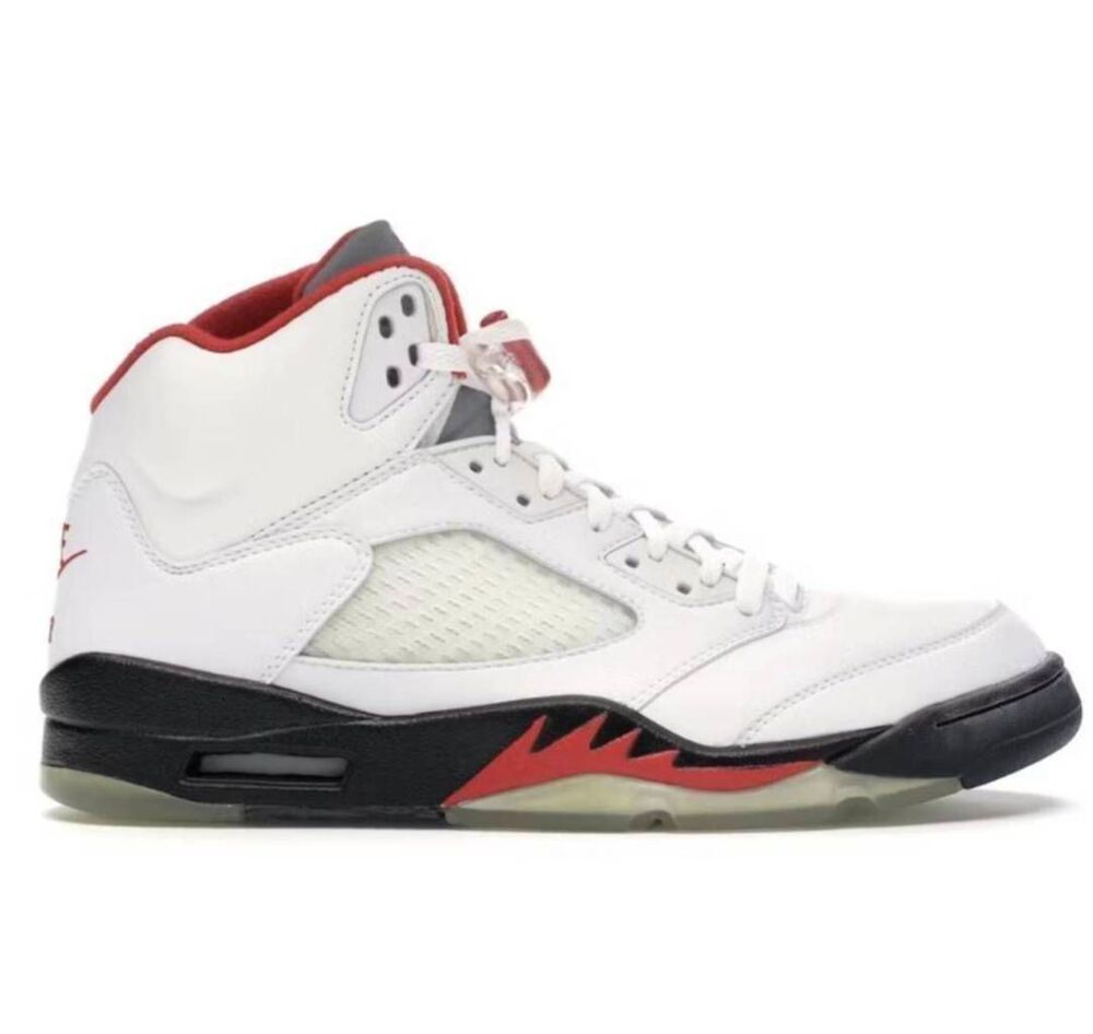 NIKE Air Jordan 5 Retro 'Fire Red' TD Sneakers Suze 9C